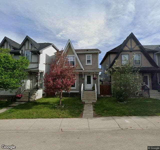 Street view of 68 New Brighton Common SE, Calgary