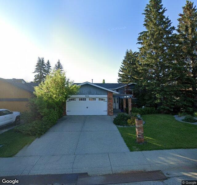 Street view of 9524 Oakland Way SW, Calgary