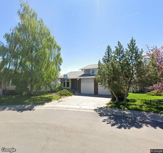 Street view of 431 Woodside Road SW, Calgary