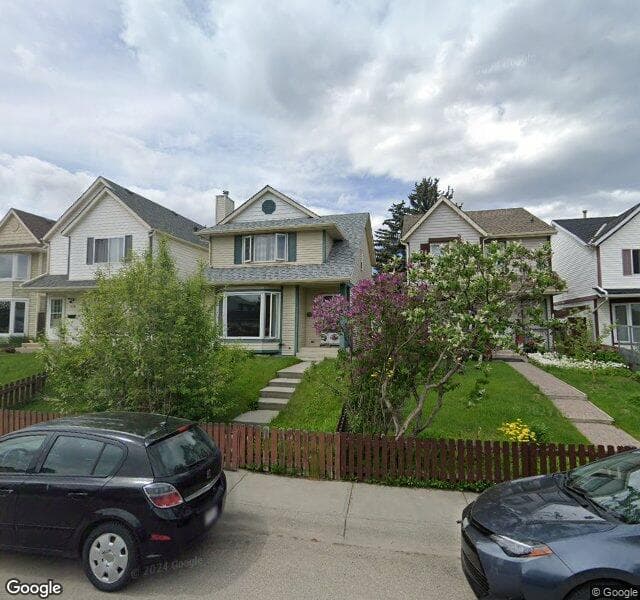 Street view of 106 Queen Anne Close SE, Calgary