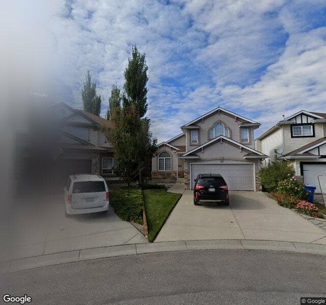 Street view of 48 Chaparral Road SE, Calgary
