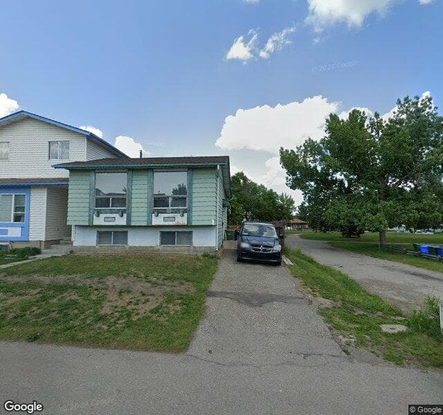 Street view of 25 Radcliffe Close SE, Calgary