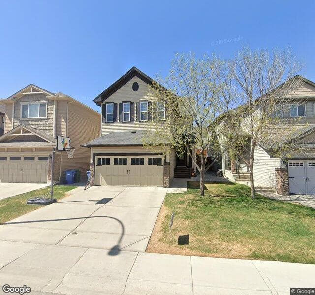 Street view of 46 Sage Valley Close NW, Calgary