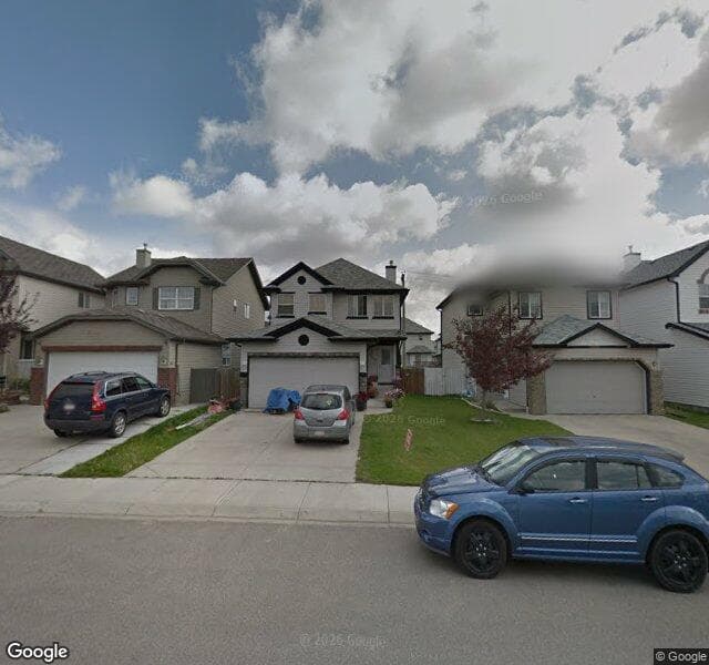 Street view of 8409 Saddleridge Drive NE, Calgary