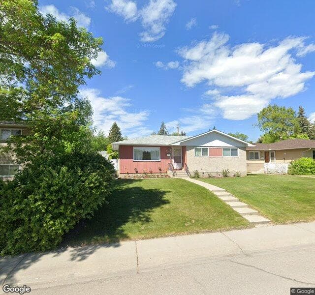 Street view of 2823 Burgess Drive NW, Calgary