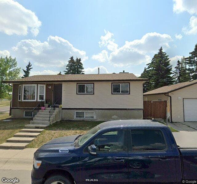 Street view of 128 Castlebury Way NE, Calgary