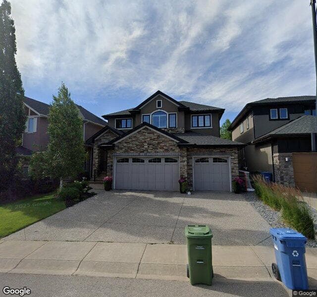 Street view of 128 Aspen Cliff Close SW, Calgary