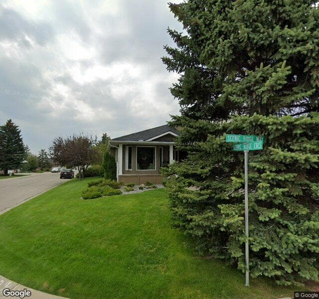 Street view of 5 Scenic Ridge Way NW, Calgary