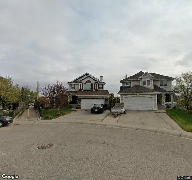 Street view of 28 Hidden Park NW, Calgary