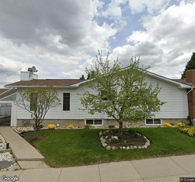 Street view of 1236 Hunterquay Hill NW, Calgary