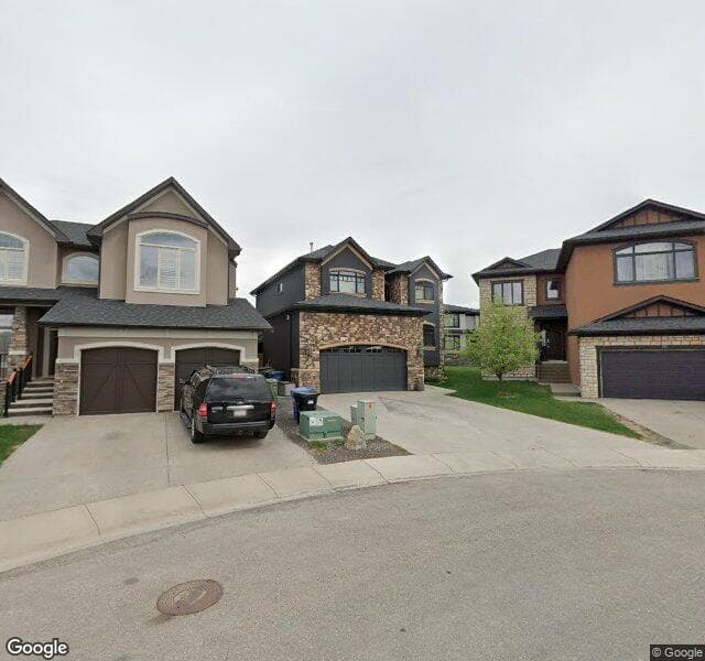 Street view of 12 Rockcliff Point NW, Calgary