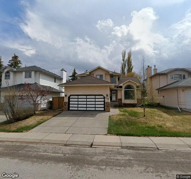 Street view of 312 Hawkstone Close NW, Calgary