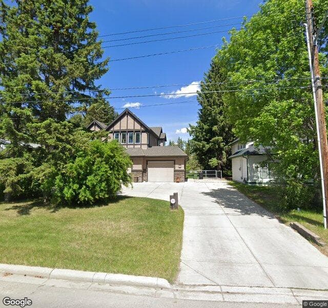Street view of 6224 Bow Crescent NW, Calgary