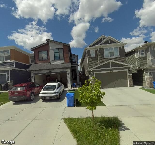 Street view of 628 Livingston Way NE, Calgary