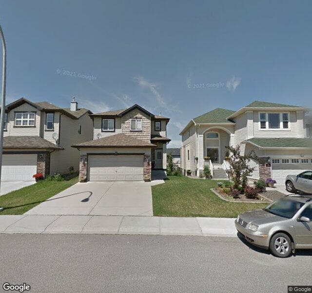 Street view of 58 Everhollow Rise SW, Calgary