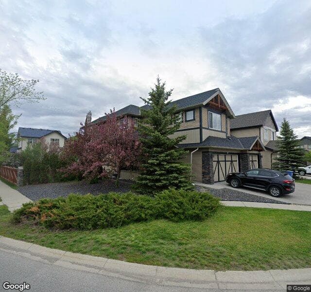Street view of 81 Chaparral Valley Grove SE, Calgary