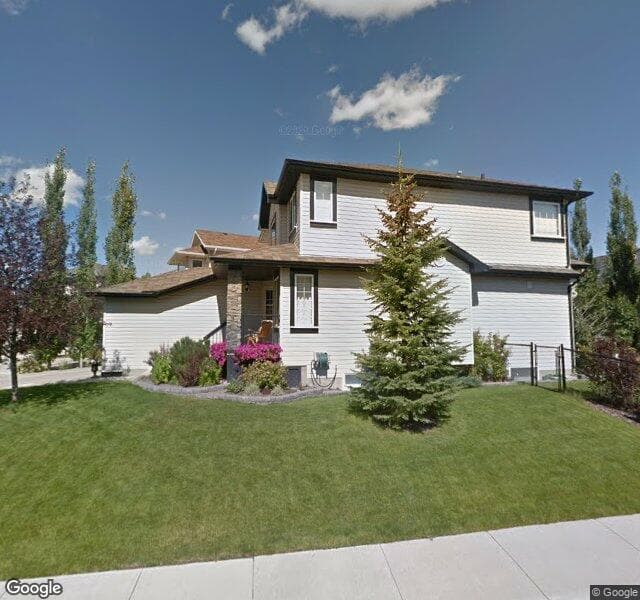 Street view of 129 Tuscany Meadows Mews NW, Calgary