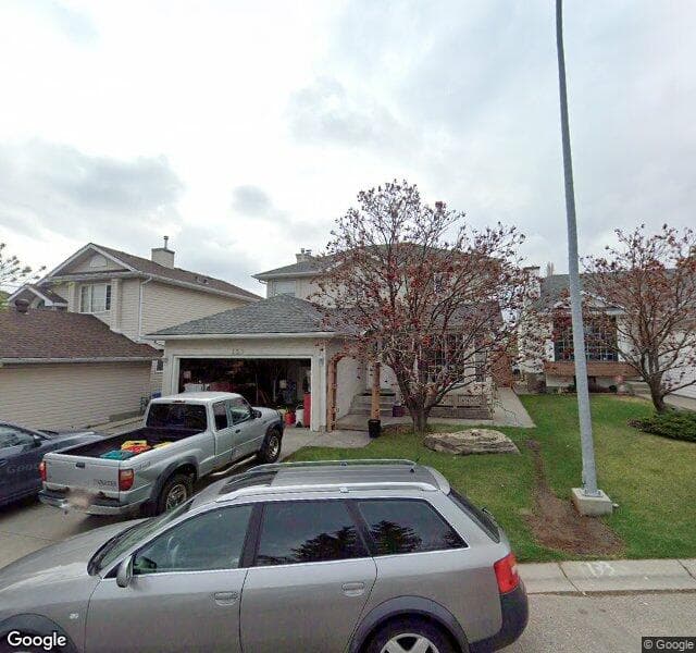 Street view of 133 Hidden Cove NW, Calgary