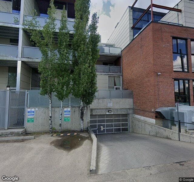 Street view of 314-10309 107 Street NW, Edmonton