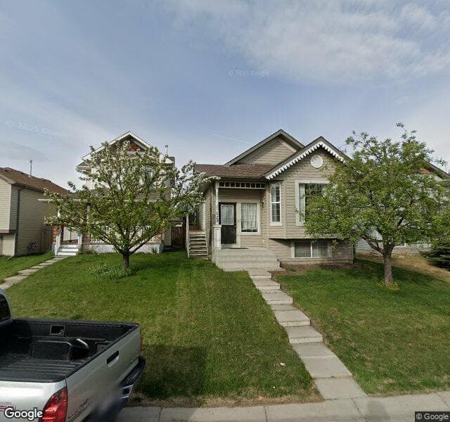 Street view of 123 Covehaven Court NE, Calgary