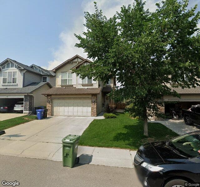 Street view of 96 Brightoncrest Manor SE, Calgary