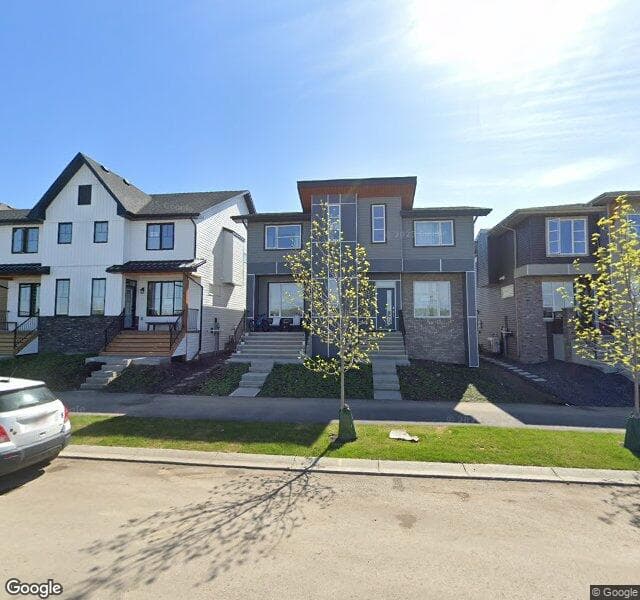 Street view of 21222 Sheriff King Street SW, Calgary