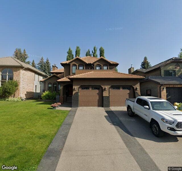 Street view of 77 Oakmount Court SW, Calgary