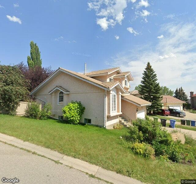 Street view of 836 Sierra Morena Place SW, Calgary