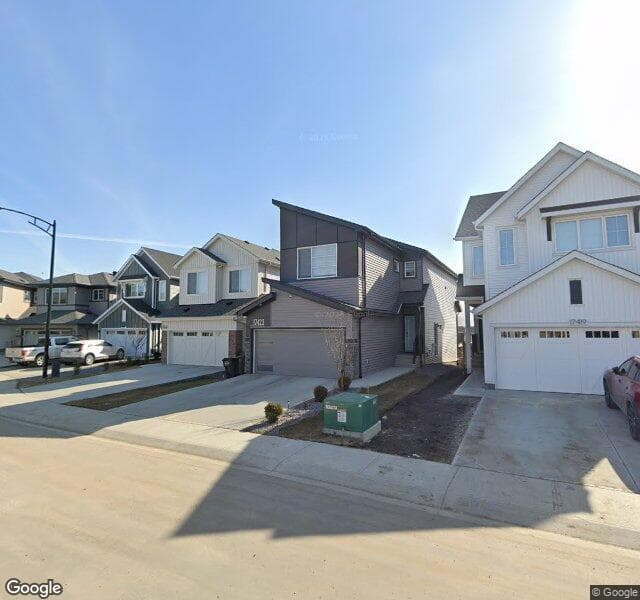 Street view of 17427 2 Street NW, Edmonton