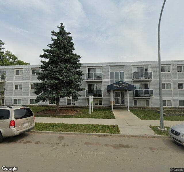 Street view of 206-10139 155 Street NW, Edmonton