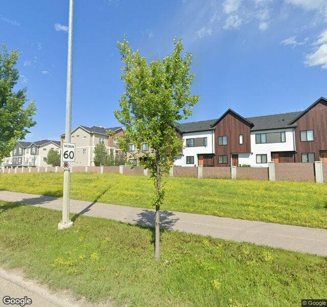 Street view of 136 Redstone View NE, Calgary