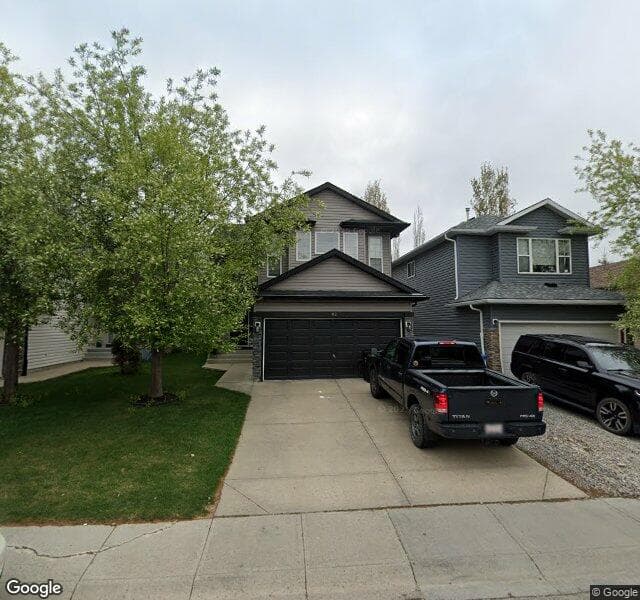 Street view of 92 Everstone Way SW, Calgary