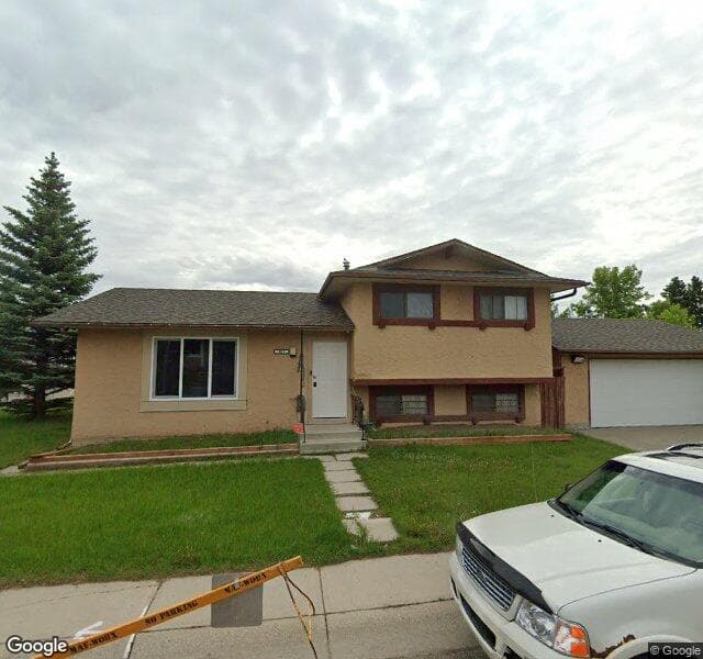 Street view of 803 Pinecliff Drive NE, Calgary