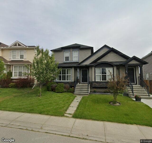 Street view of 98 Autumn Green SE, Calgary