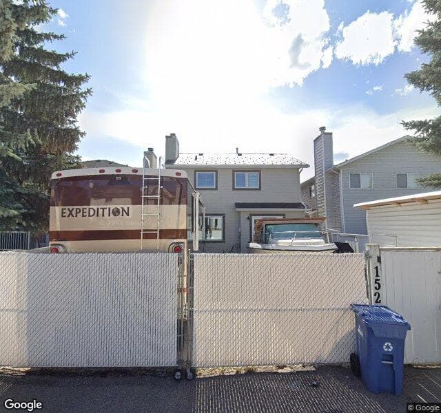 Street view of 152 Riverwood Circle SE, Calgary