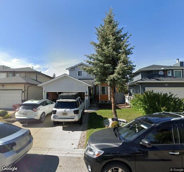Street view of 145 Riverglen Close SE, Calgary