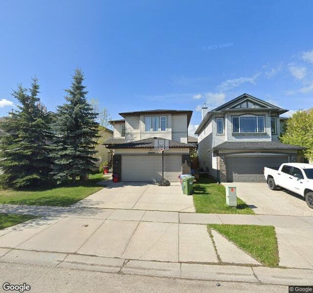 Street view of 604 Chaparral Drive SE, Calgary