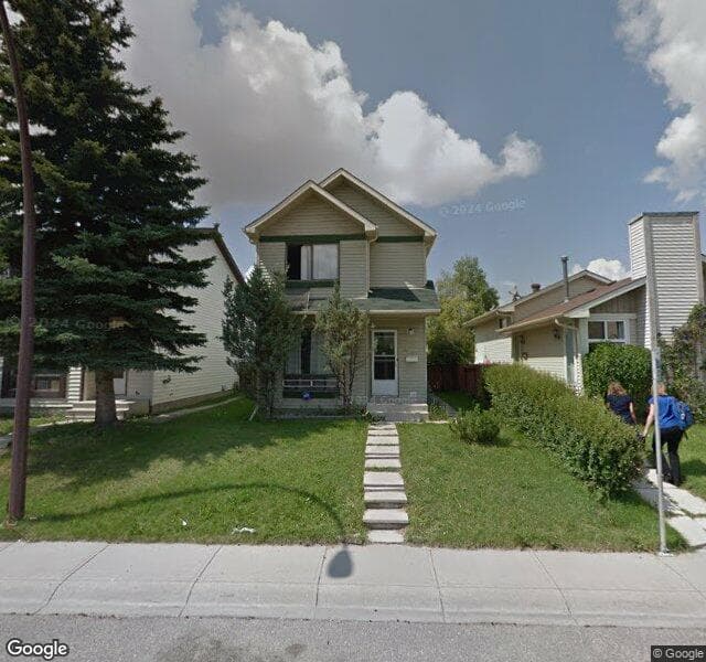 Street view of 43 Castlegreen Close NE, Calgary