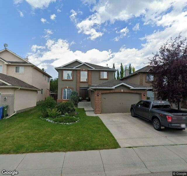 Street view of 46 Simcrest Manor SW, Calgary