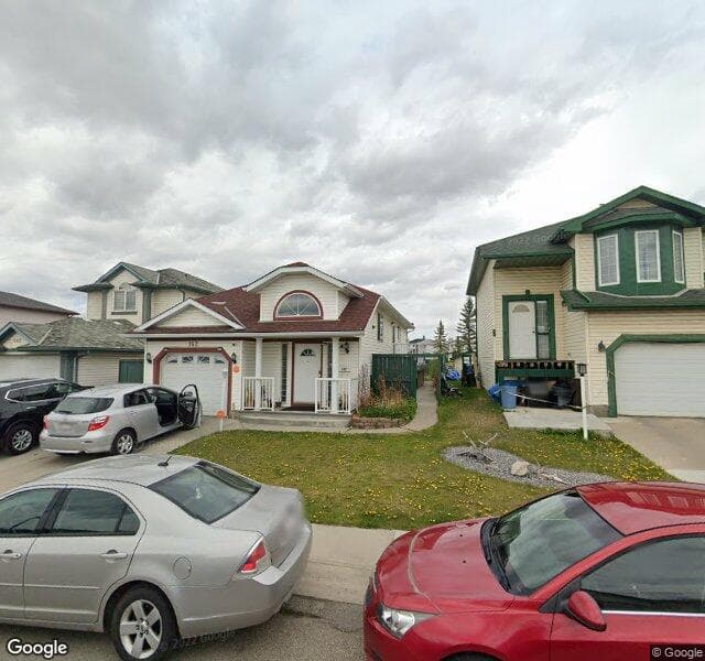 Street view of 142 Saratoga Close NE, Calgary