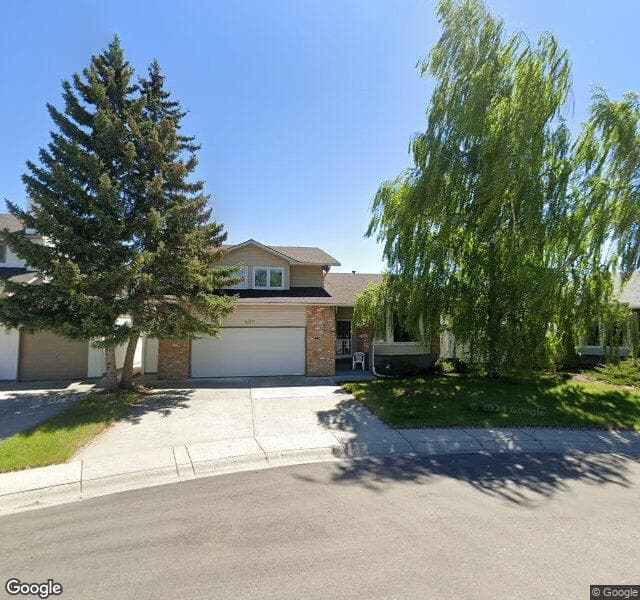 Street view of 435 Woodside Road SW, Calgary