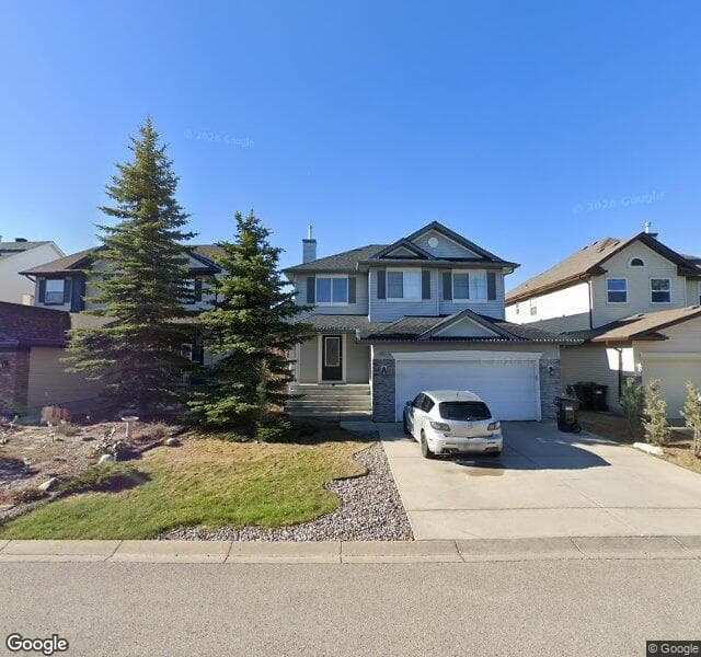 Street view of 89 Cougarstone Terrace SW, Calgary