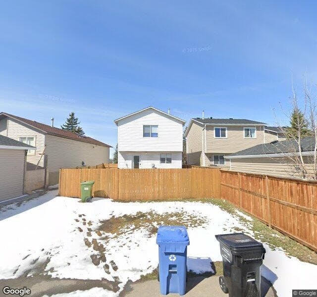 Street view of 98 Martindale Drive NE, Calgary