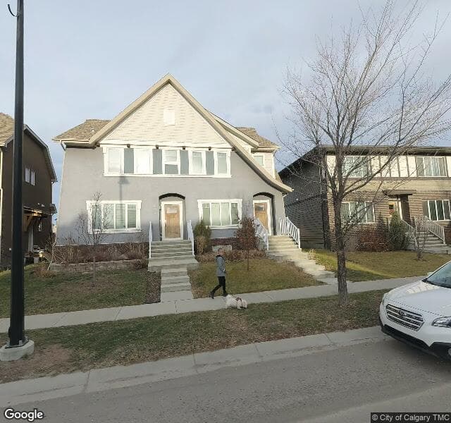 Street view of 607 Mahogany Boulevard SE, Calgary