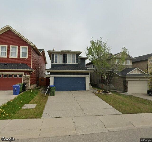 Street view of 74 Silverado Plains Common SW, Calgary