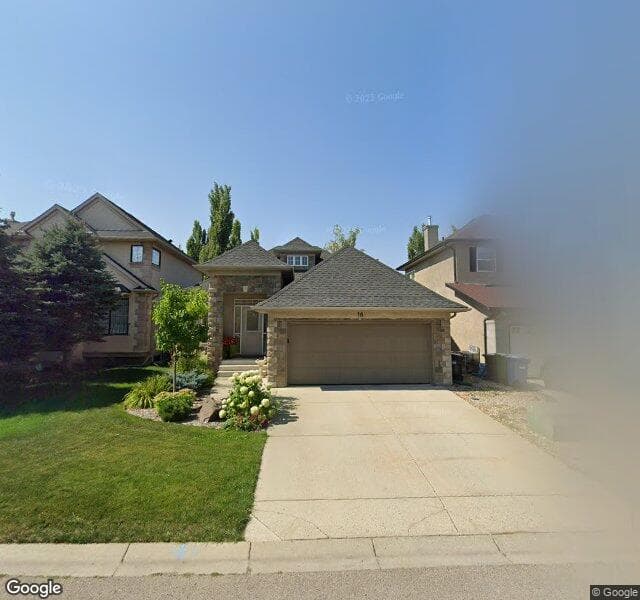 Street view of 16 Evergreen Heights SW, Calgary