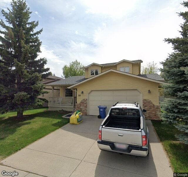 Street view of 59 Edgepark Road NW, Calgary