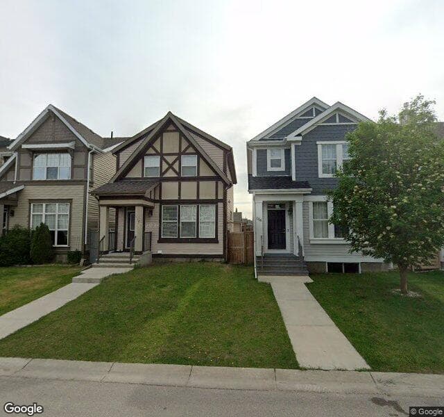 Street view of 112 New Brighton Grove SE, Calgary