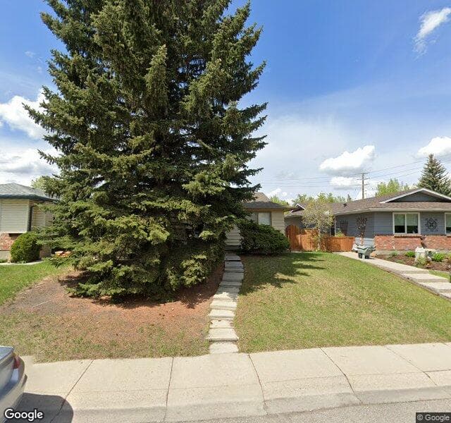 Street view of 210 Midbend Place SE, Calgary