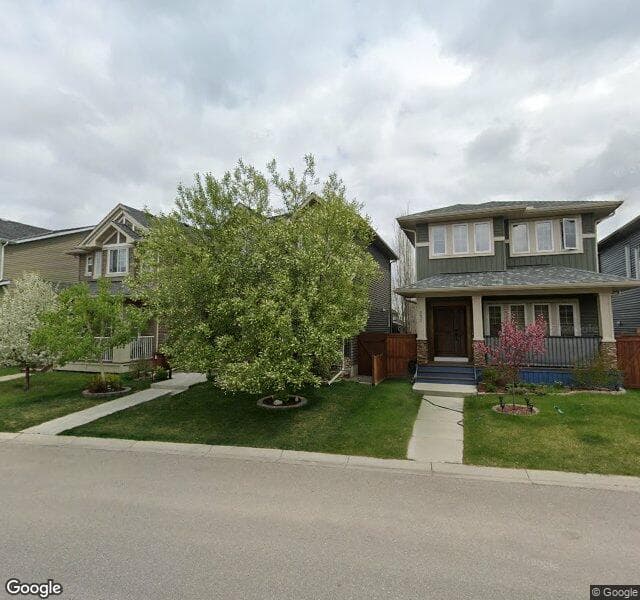 Street view of 317 Silverado Plains Circle SW, Calgary